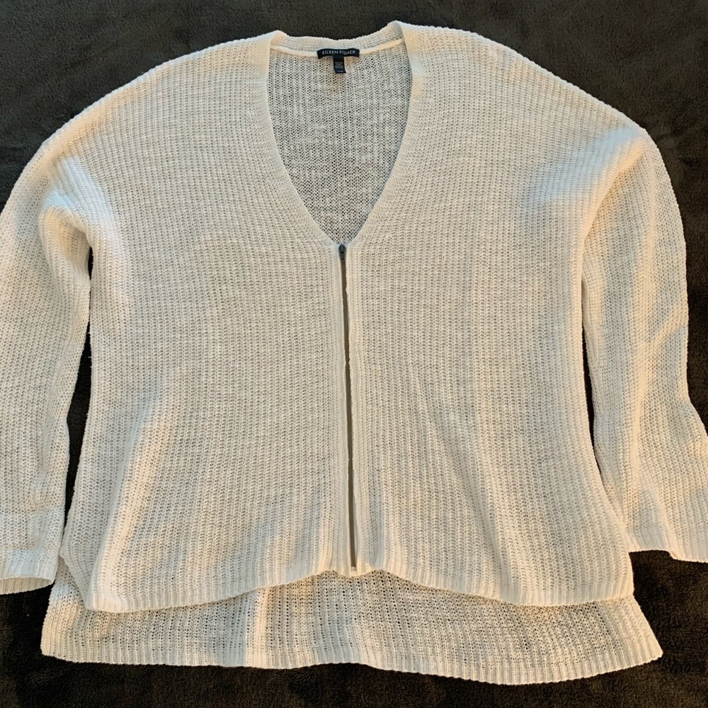 Eileen Fisher Linen/Cotton Cardigan